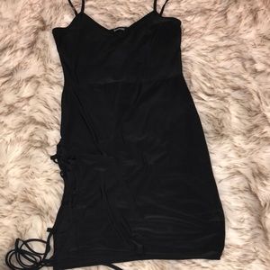 Black mini dress